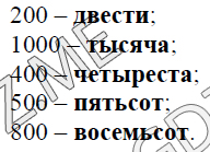 Числа от 100 до 1000