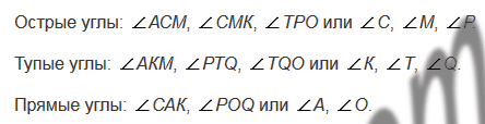 §12. Виды углов. Измерение углов